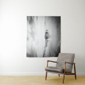 クロアチア，ラバクのビーチのB&W長期暴露 タペストリー (インサイチュ)