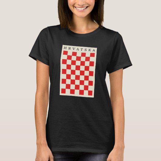 クロアチア レトロ Tシャツ (正面)