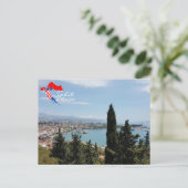 クロアチア |分割 | Marjan |アドリア海 ポストカード (スタンド正面)