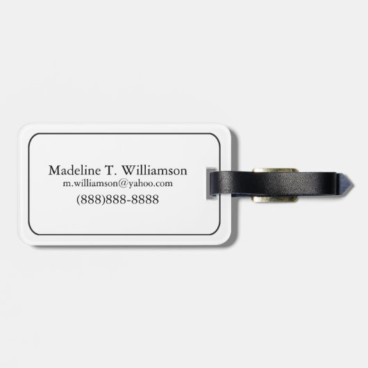 クロアチア、滝の高い景色 ラゲッジタグ (裏面横)