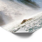 クロアチア、風光明媚な滝 ポスター (コーナー)