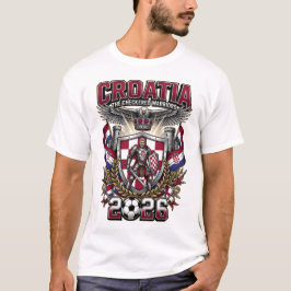 クロアチア 2026 オリジナル サッカー ファンTシャツ Tシャツ