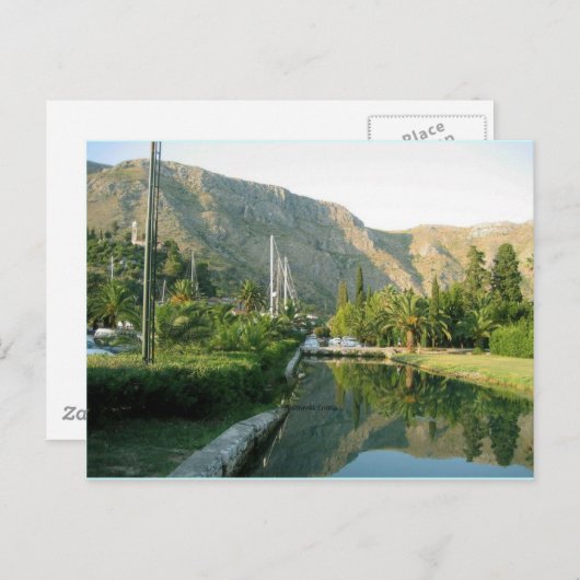 クロアチア：Dubrovnik横向きはがき ポストカード (正面/裏面)