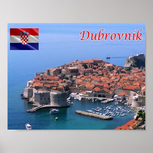 クロアチア – Dubrovnik - ポスター (正面)