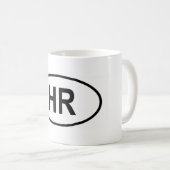 クロアチア「HR」 コーヒーマグカップ (正面右)