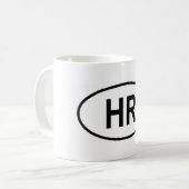 クロアチア「HR」 コーヒーマグカップ (正面左)