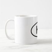 クロアチア「HR」 コーヒーマグカップ (左)
