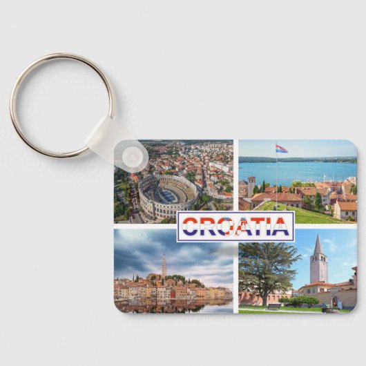 クロアチア | Hrvatska |アドリア海 |イストリア キーホルダー (裏面)
