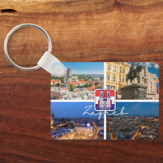 クロアチア | Hrvatska |ザグレブ |クロアチアの首都 キーホルダー (裏面)