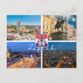 クロアチア | Hrvatska |ザグレブ |クロアチアの首都 ポストカード (正面)