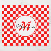 クロアチア | Hrvatska |名前モノグラム ビールラベル (シングルラベル)