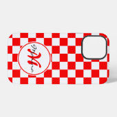 クロアチア | Hrvatska | 名前モノグラム iPhoneケース (裏面横)