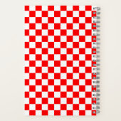 クロアチア | Hrvatska | 市松模様のネームモノグラム ノートブック (裏面)