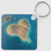 クロアチア | Hrvatska | Galeshnjak、ハート・ラブ・アイランド キーホルダー (裏面)