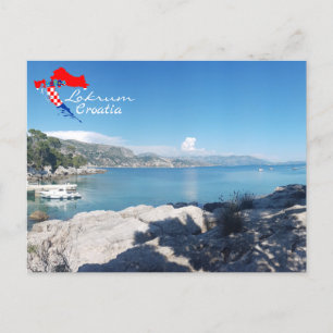 クロアチア Lokrum島 Dubrovnik Hrvatska ポストカード
