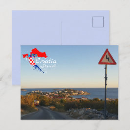 クロアチア | Sevid |アドリア海 | Hrvatska ポストカード