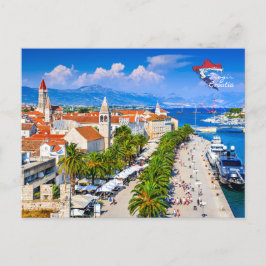 クロアチア | Trogir |アドリア海 |夏 ポストカード