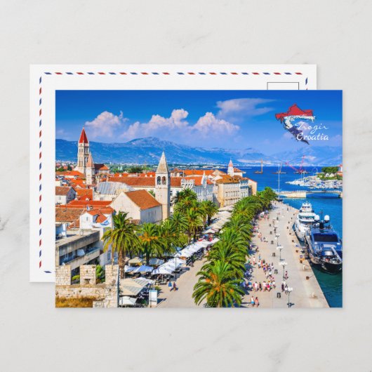 クロアチア | Trogir |アドリア海 |夏 ポストカード (正面/裏面)