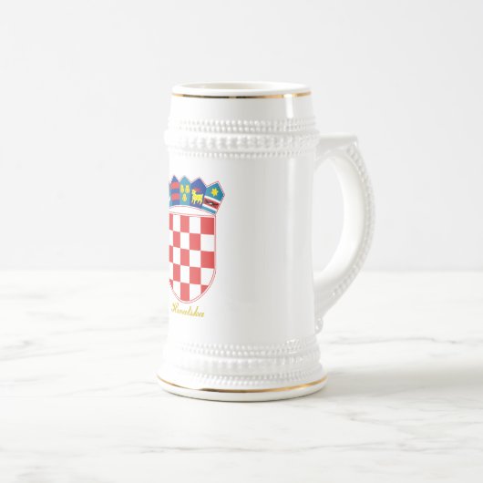 クロアチアCOA ビールジョッキ (正面右)