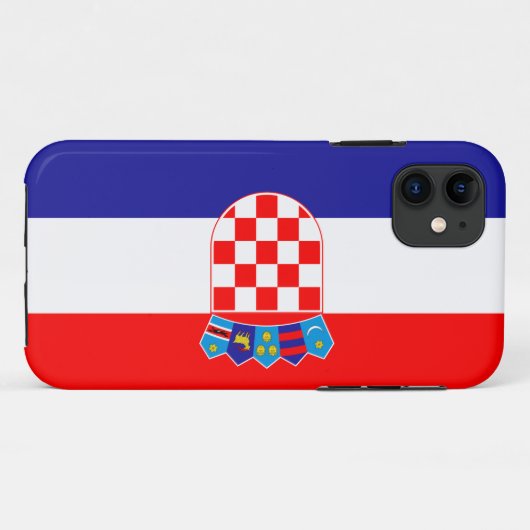 クロアチアHrvatska Case-Mate iPhoneケース (裏面(横))