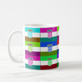 クロアチアMultihueはマグに印を付けます コーヒーマグカップ (左)