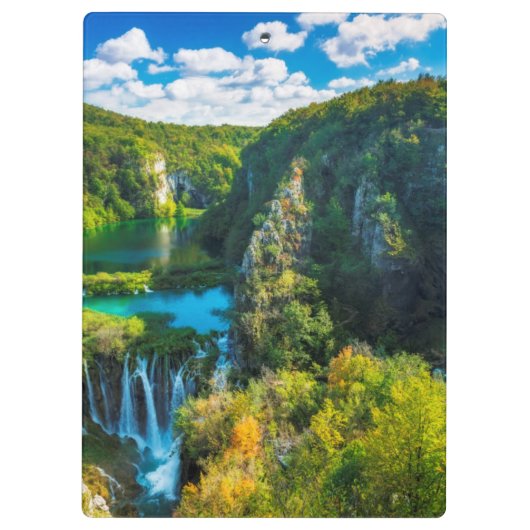 クロアチエレガントアの滝の景色 クリップボード (裏面)