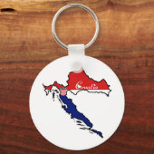 クロアチカッコいいア キーホルダー (正面)