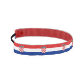 クロアチスリップまたは滑ることアの旗を持つ非ヘッドバンド アスレチックヘッドバンド (左)