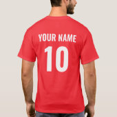 クロアチパーソナライズされたア代表ジャージー Tシャツ (裏面)