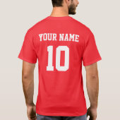 クロアチパーソナライズされたア代表ジャージー Tシャツ (裏面)