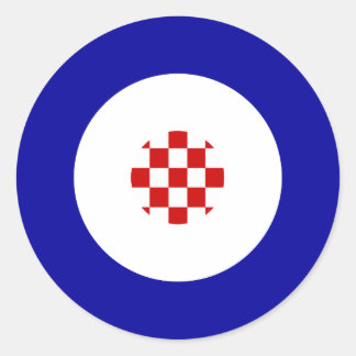 クロアチモダンアラウンドステッカー ラウンドシール
