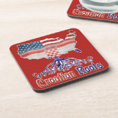 クロアチルーツアメリアンクロアットコースターセット コースター (左側)