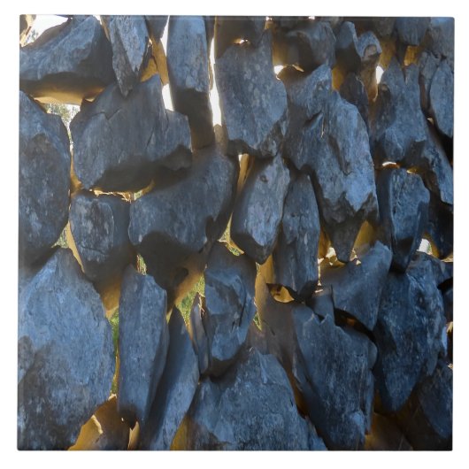 クロアチ素朴アの石壁写真 タイル (正面)