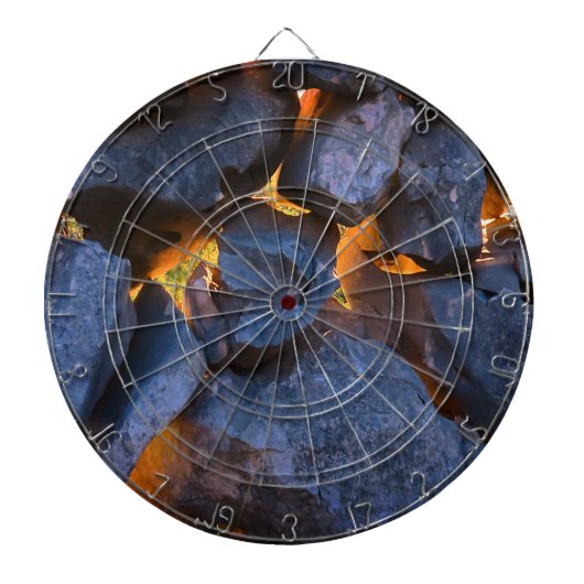 クロアチ素朴アの石壁写真 ダーツボード (正面)