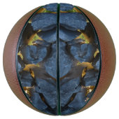 クロアチ素朴アの石壁写真 バスケットボール (縦)