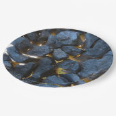 クロアチ素朴アの石壁写真 ペーパープレート (アングル)