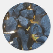 クロアチ素朴アの石壁写真 ラウンドシール (正面)