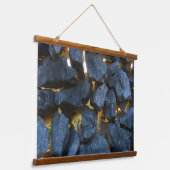 クロアチ素朴アの石壁写真 吊り下げ型タペストリー (傾斜あり)