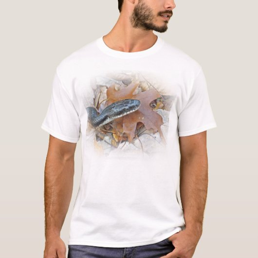 クロアリヘビ - Elaphe obsoleta obsoleta Tシャツ (正面)