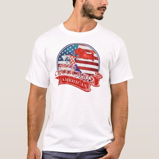 クロア誇りを持ったチアアメリカン Tシャツ (正面)