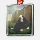クロイスターの庭1869年の尼僧 メタルオーナメント (左)