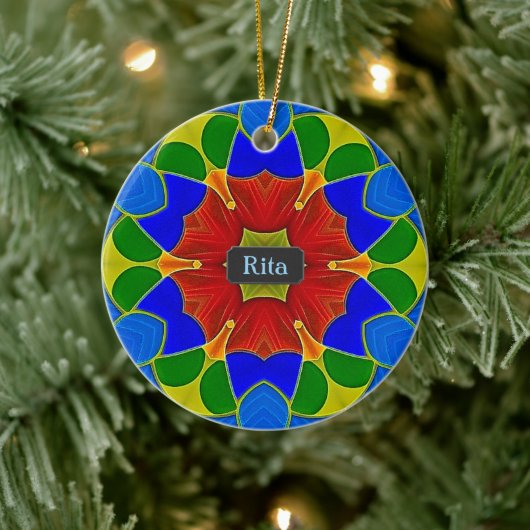 クロイソフランスのンネエナメルアートルックウィズ セラミックオーナメント (ツリー)