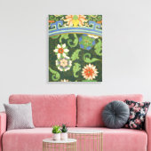 クロイソンヌ中国パタアジアンオリエンタル キャンバスプリント (インサイチュ (リビング))