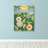 クロイソンヌ中国パタアジアンオリエンタル キャンバスプリント (インサイチュ (ウッドフロア))