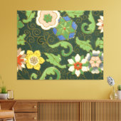 クロイソンヌ中国パタアジアンオリエンタル キャンバスプリント (インサイチュ (リビング))