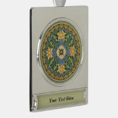 クロイソンヌ中国パタアジアンオリエンタル シルバープレートバナーオーナメント (右)