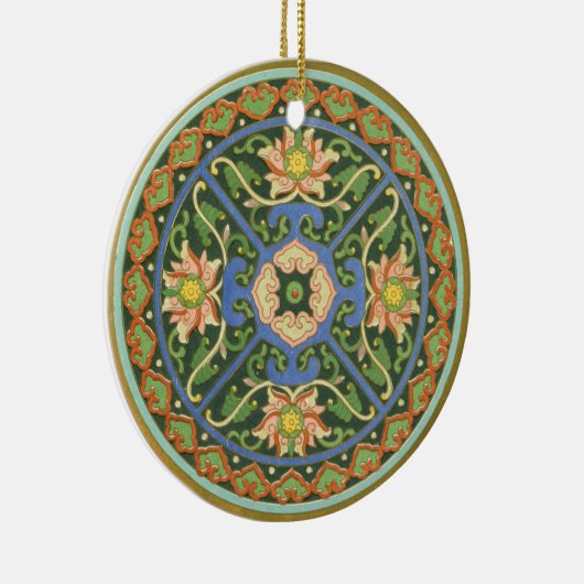 クロイソンヌ中国パタアジアンオリエンタル セラミックオーナメント (右)