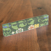 クロイソンヌ中国パタアジアンオリエンタル デスクネームプレート (側面)