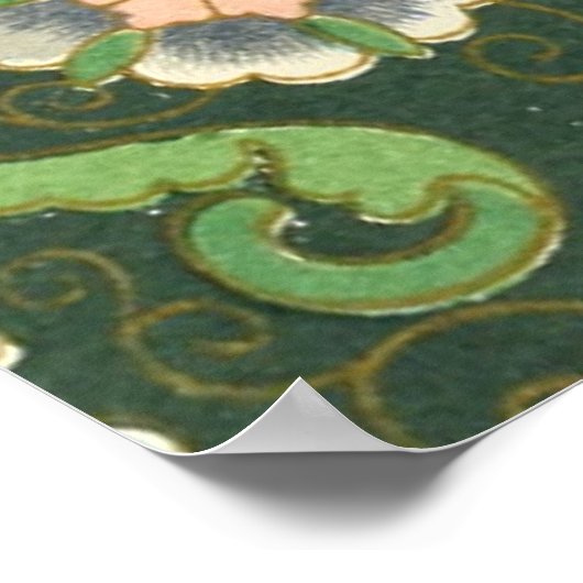 クロイソンヌ中国パタアジアンオリエンタル ポスター (角)