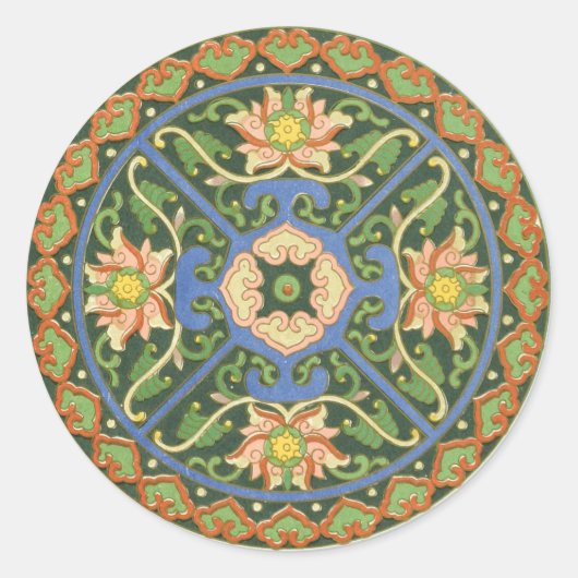 クロイソンヌ中国パタアジアンオリエンタル ラウンドシール (正面)